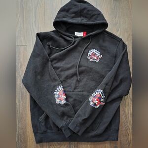 Mitchell & Ness Black Raptors Hoodie, Size Large, Like New Condition